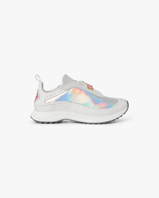 Men's White & Silver Stade Zip Sneaker