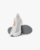 Men's White & Silver Stade Zip Sneaker