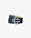 Men's Navy & Silver Classic Leather CC Logo Belt