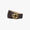Ceinture classique pour femme marron et dorée en cuir à logo CC