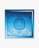 Blue Gradient Egyptian Rug Medium Silk Scarf