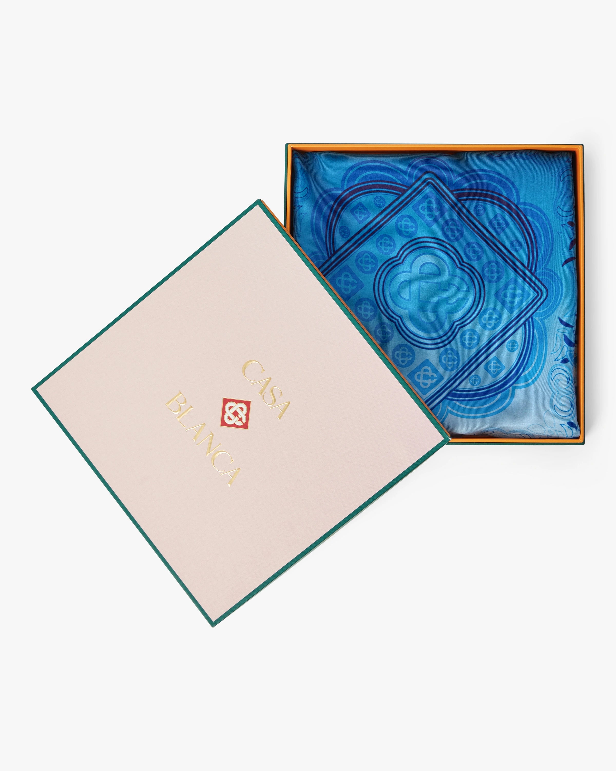 Blue Gradient Egyptian Rug Medium Silk Scarf