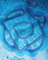 Blue Gradient Egyptian Rug Medium Silk Scarf