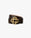 Men's Brown & Gold Leather Monogram CC Belt