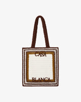 White & Brown Crochet Bag