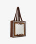 White & Brown Crochet Bag