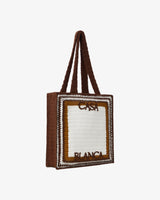 White & Brown Crochet Bag