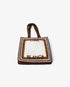 White & Brown Crochet Bag