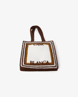 White & Brown Crochet Bag