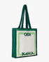White & Green Crochet Bag