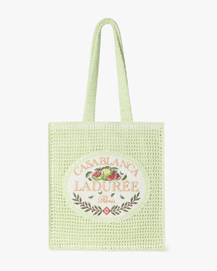 Mint Laduree x Casablanca Crochet Bag