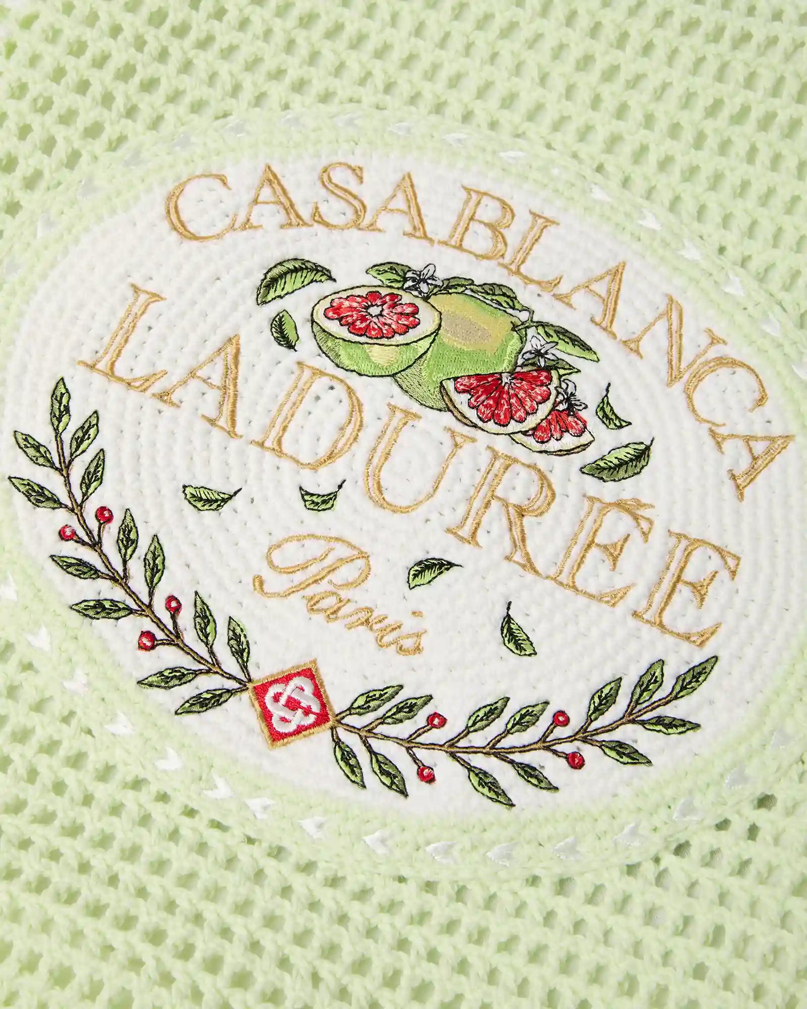 Mint Laduree x Casablanca Crochet Bag