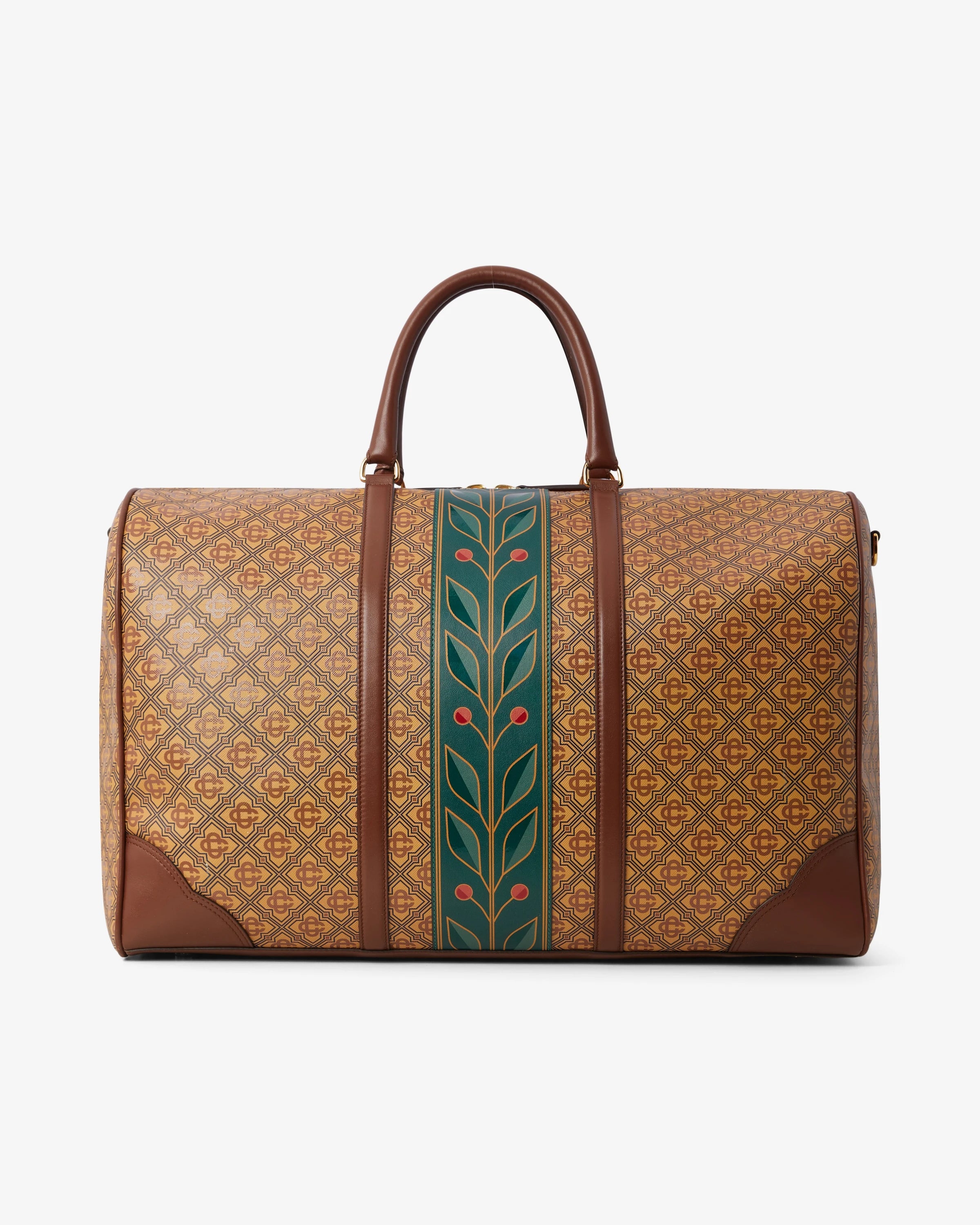 Beige Monogram Weekender