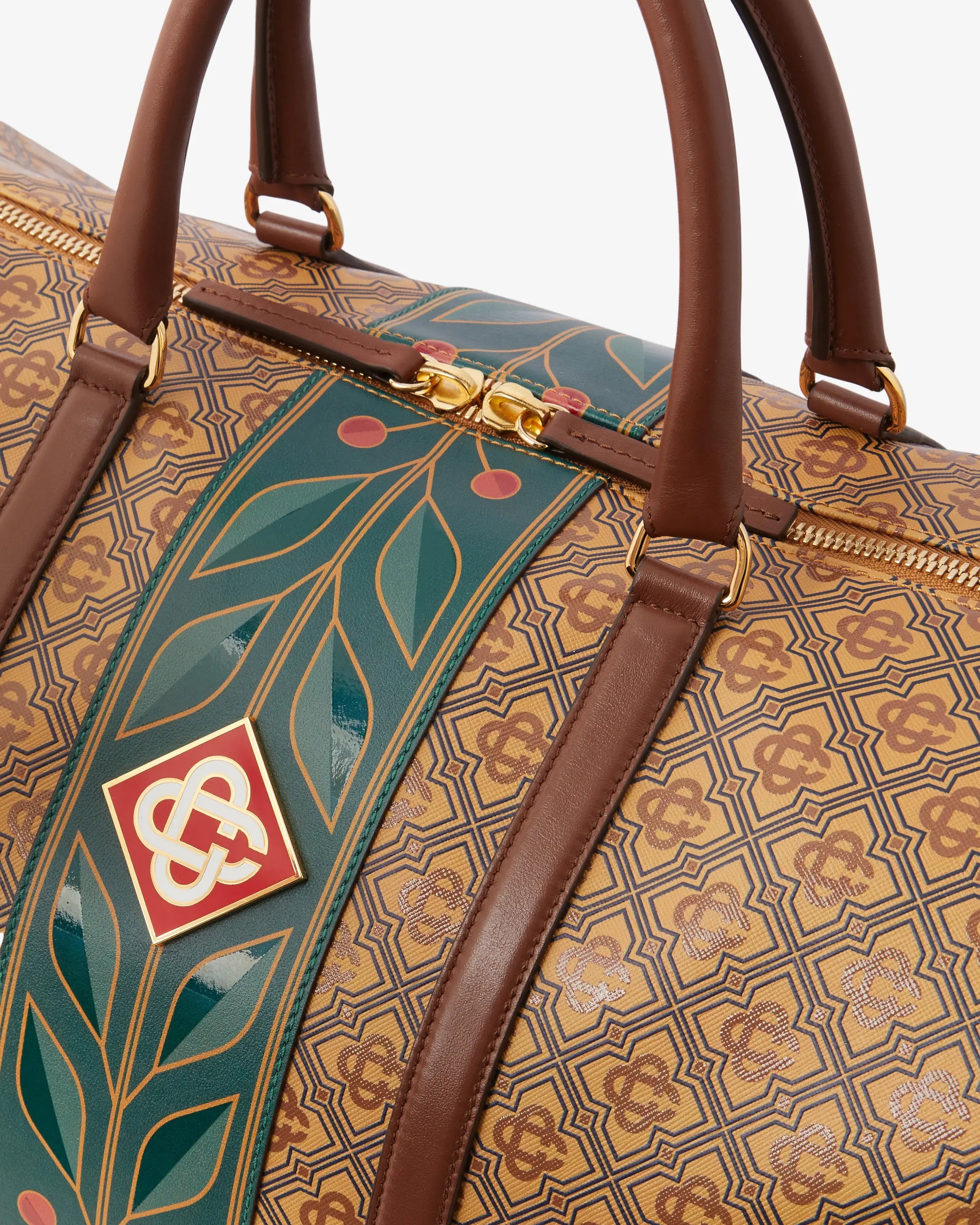 Beige Monogram Weekender