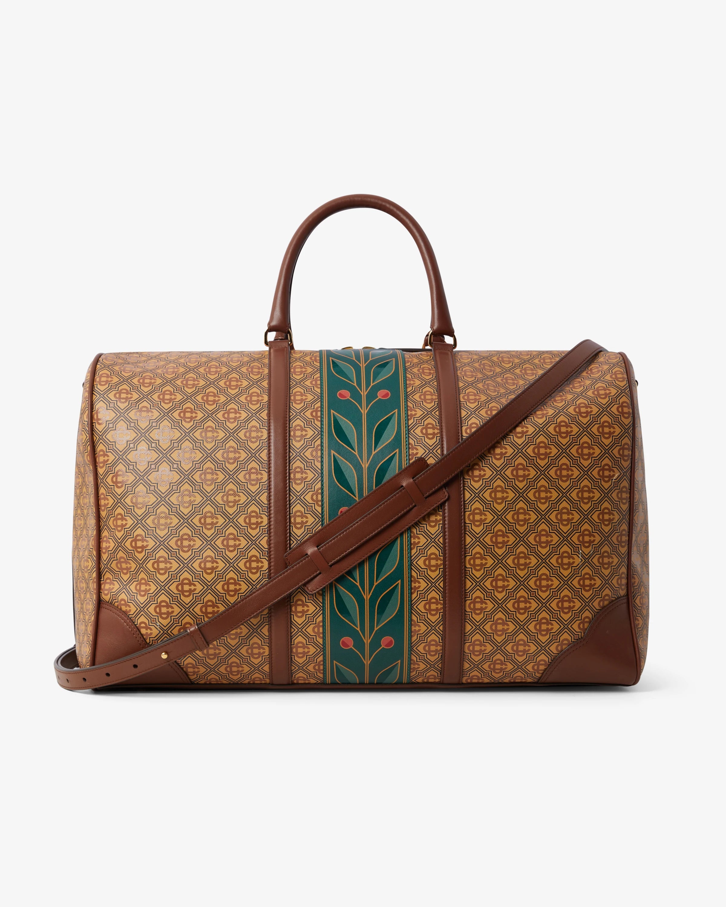 Beige Monogram Weekender