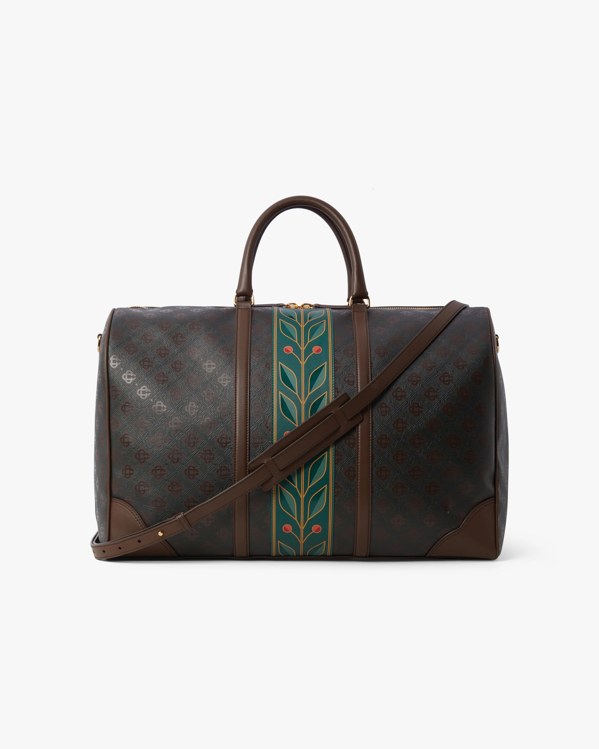 Brown Monogram Weekender