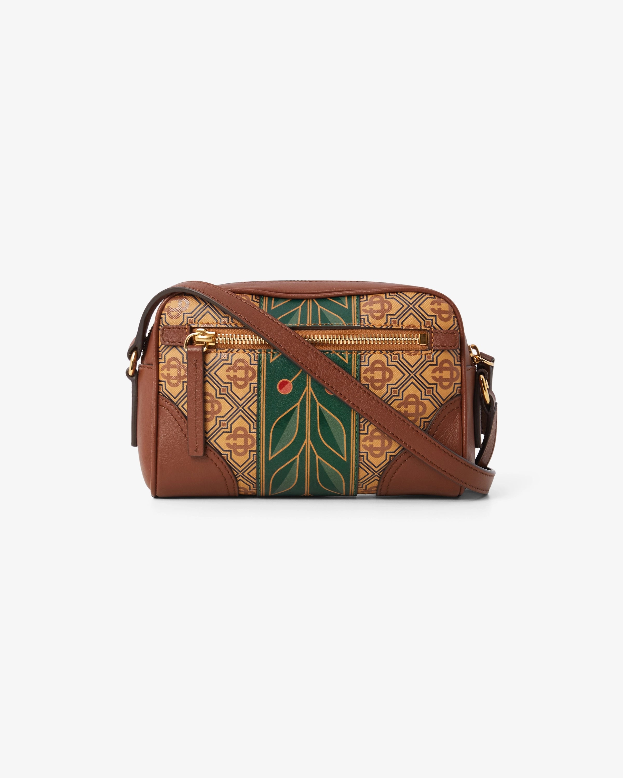 Beige Monogram Crossbody Bag