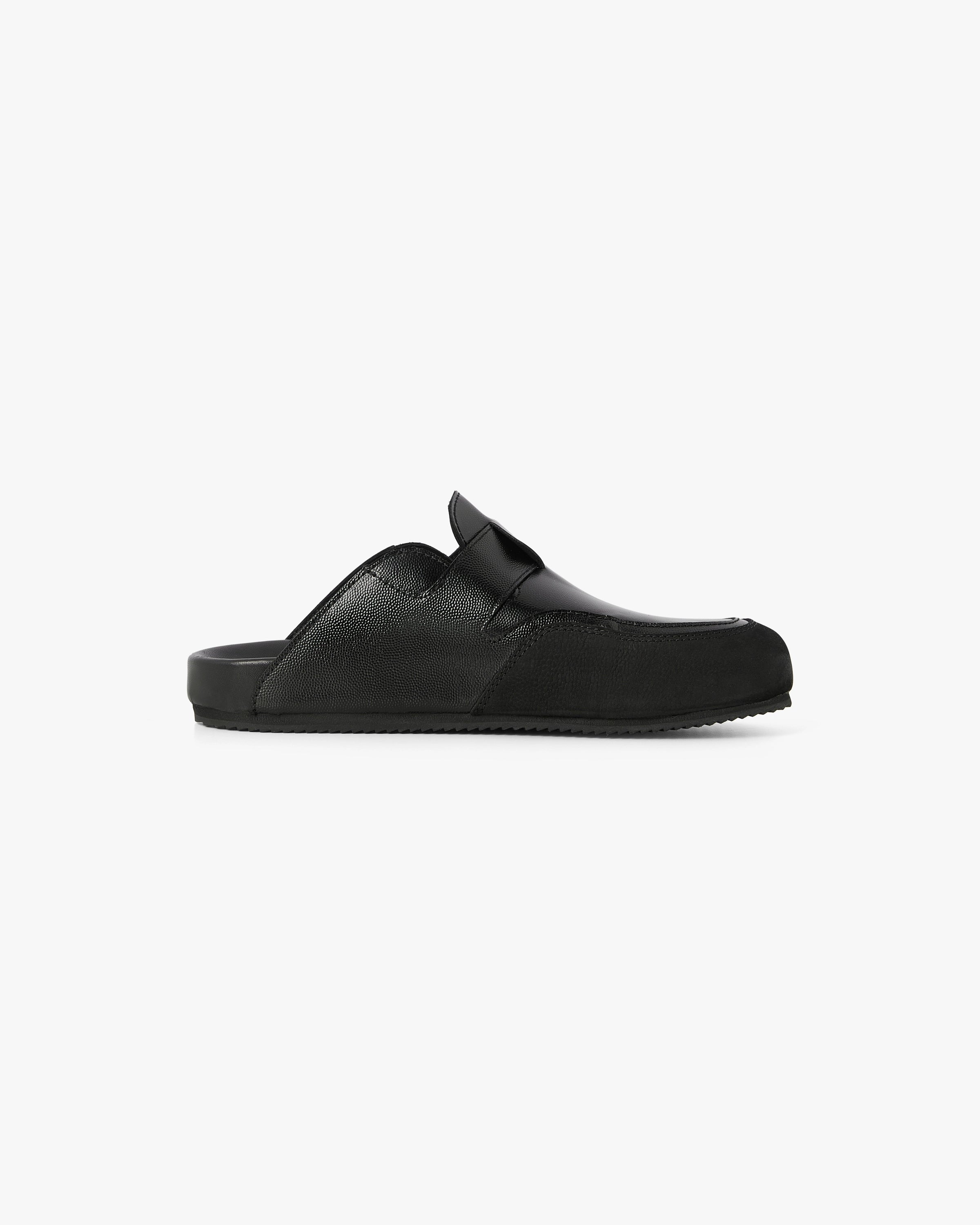 Mules d’extérieur noires pour homme