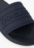 Men's Blue Logo Pool Slides