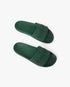 Men's Green Logo Pool Slides