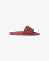 Men's Burgundy Logo Pool Slides