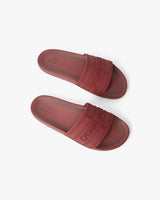 Men's Burgundy Logo Pool Slides