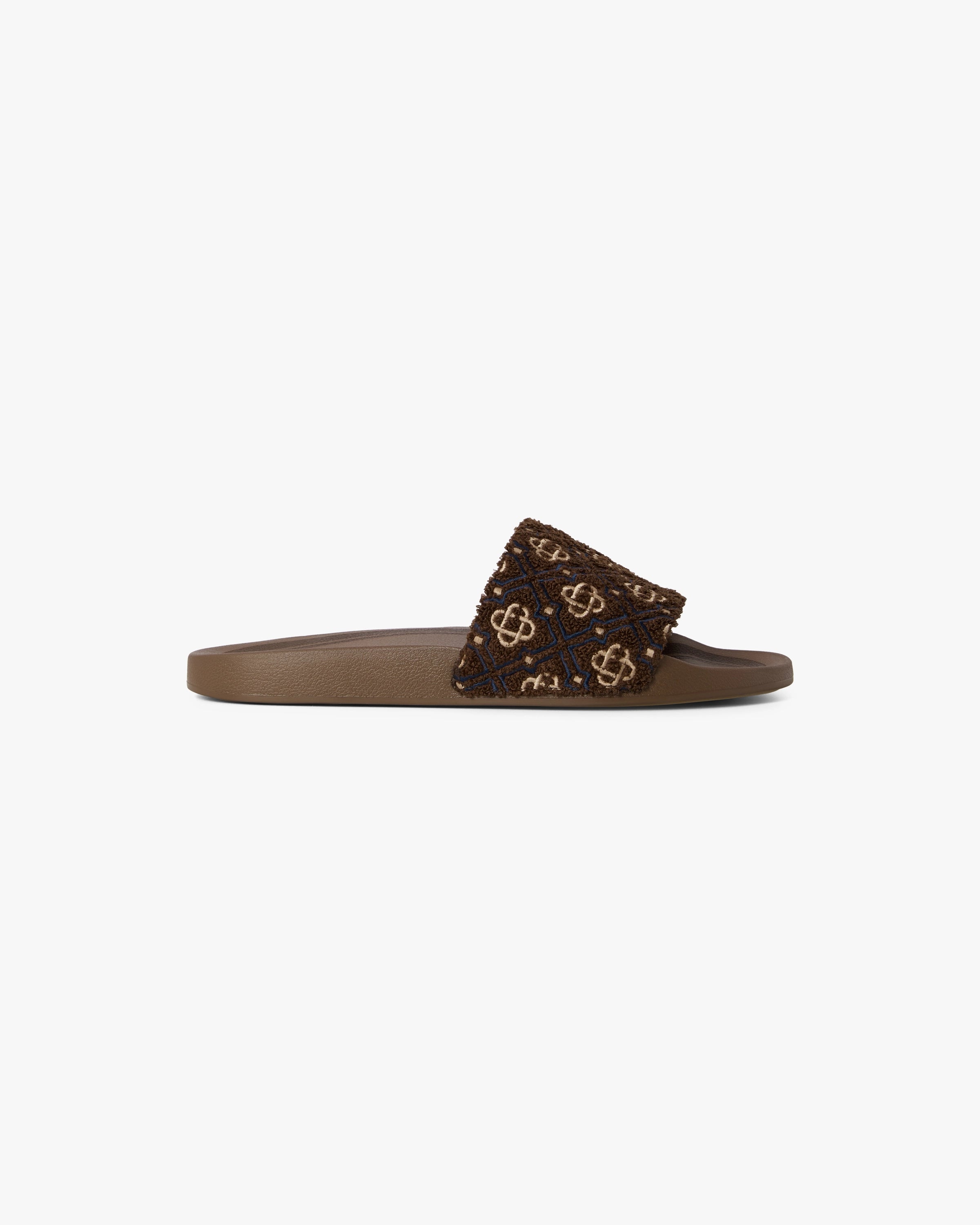 Men's Brown Monogram Pool Slides