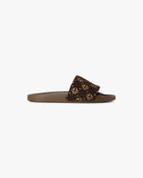 Men's Brown Monogram Pool Slides
