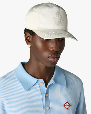 Off-White Hotel Emblem Satin Cap