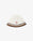 White & Brown Stripe Crochet Hat