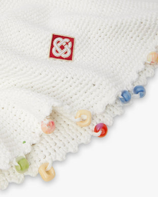 White Beaded Crochet Hat