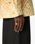 Gold & Green Wrapped Signet Ring