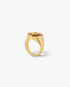 Gold & Red Stone Signet Ring