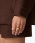 Gold & White Lotus Pearl Ring