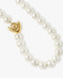 Gold & White Lotus Pearl Necklace