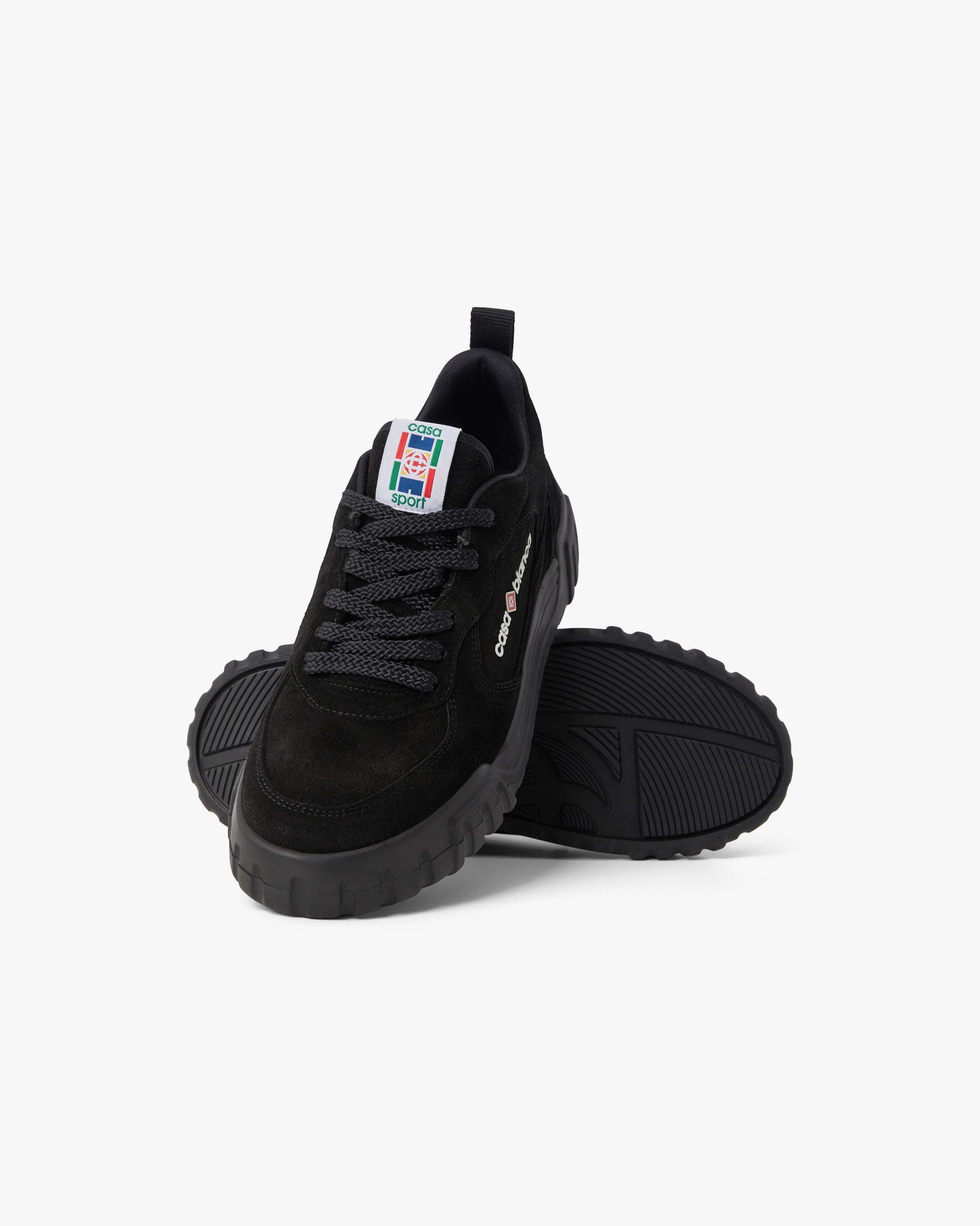 Men's Black Court Sneaker
