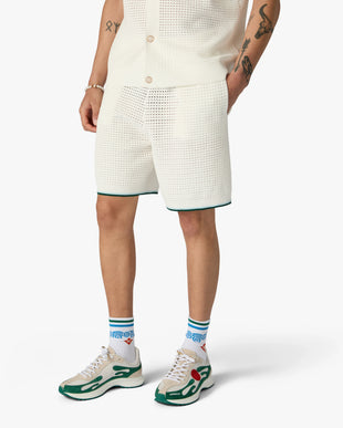 Men's White & Green Stade Sneaker