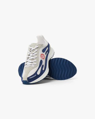 Women's White & Navy Stade Sneaker