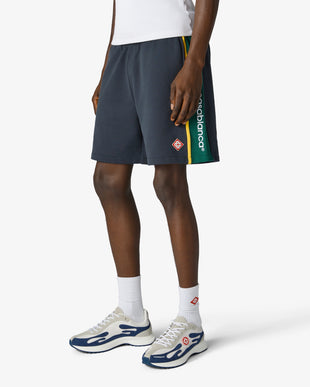 Men's White & Navy Stade Sneaker