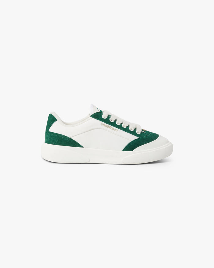 Women's White & Green Del Mar Sneaker