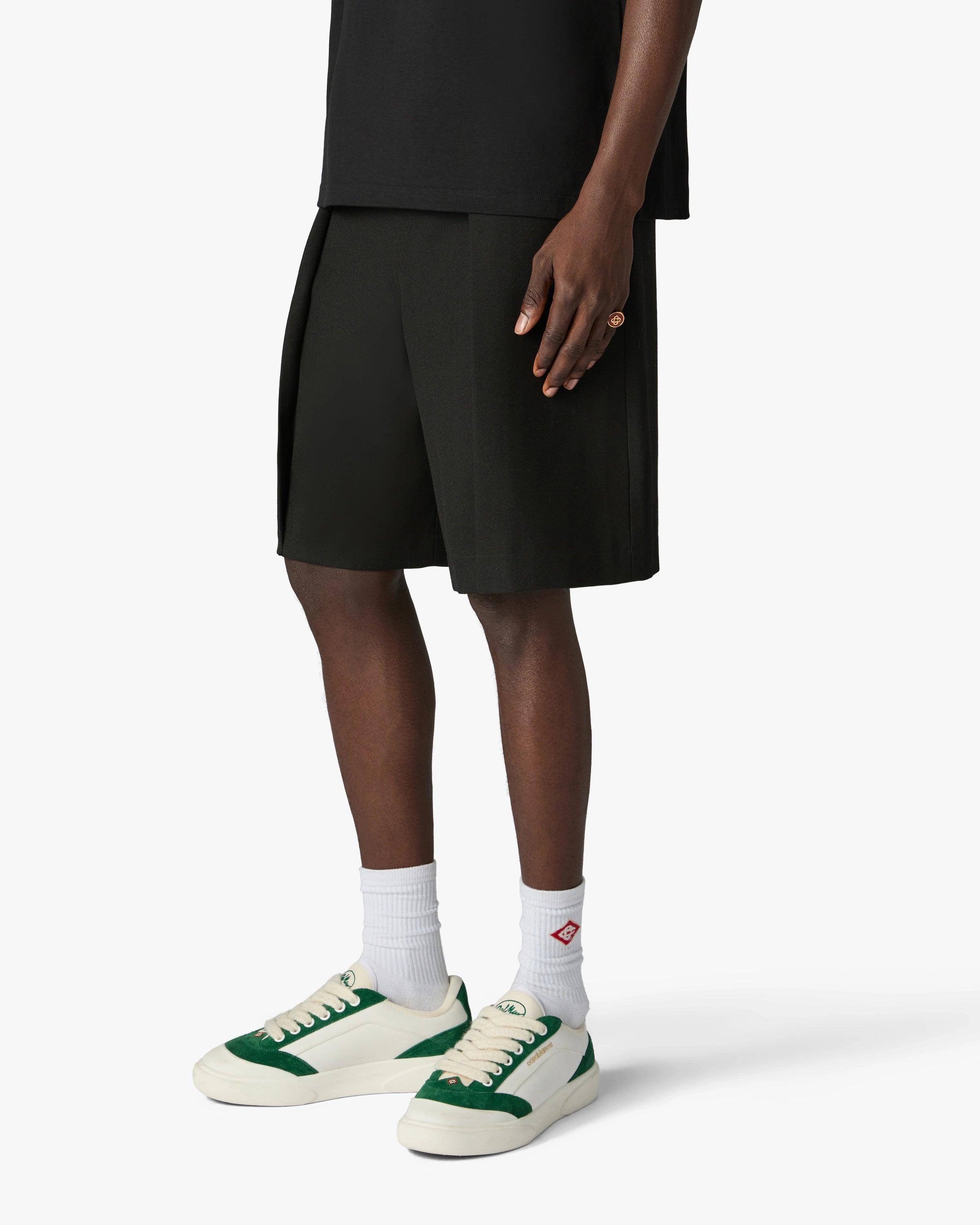 Men's White & Green Del Mar Sneaker