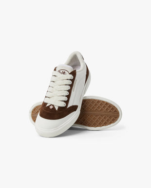 Men's White & Brown Del Mar Sneaker