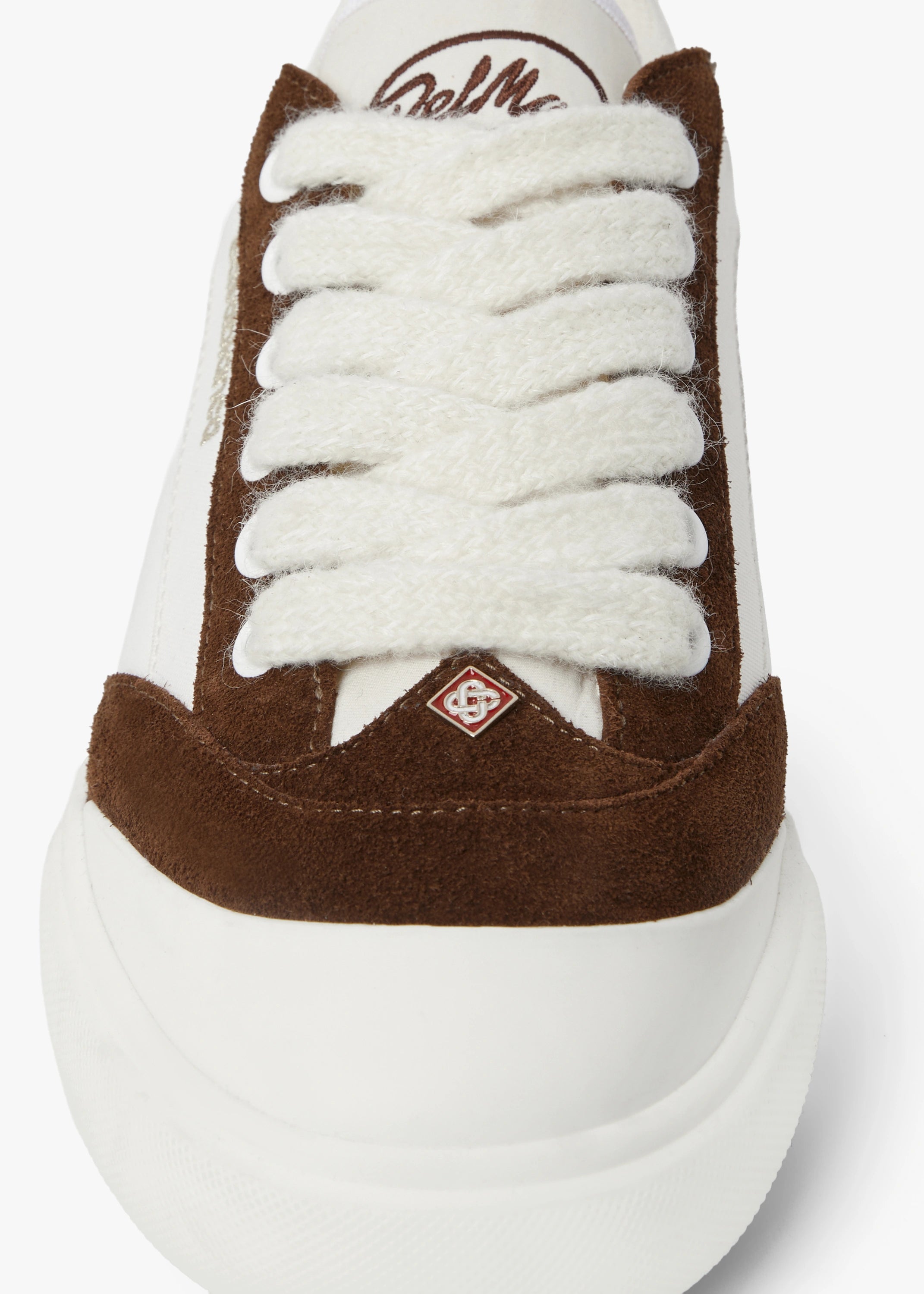 Men's White & Brown Del Mar Sneaker