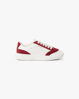 Men's White & Burgundy Del Mar Sneaker