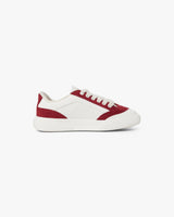 Men's White & Burgundy Del Mar Sneaker