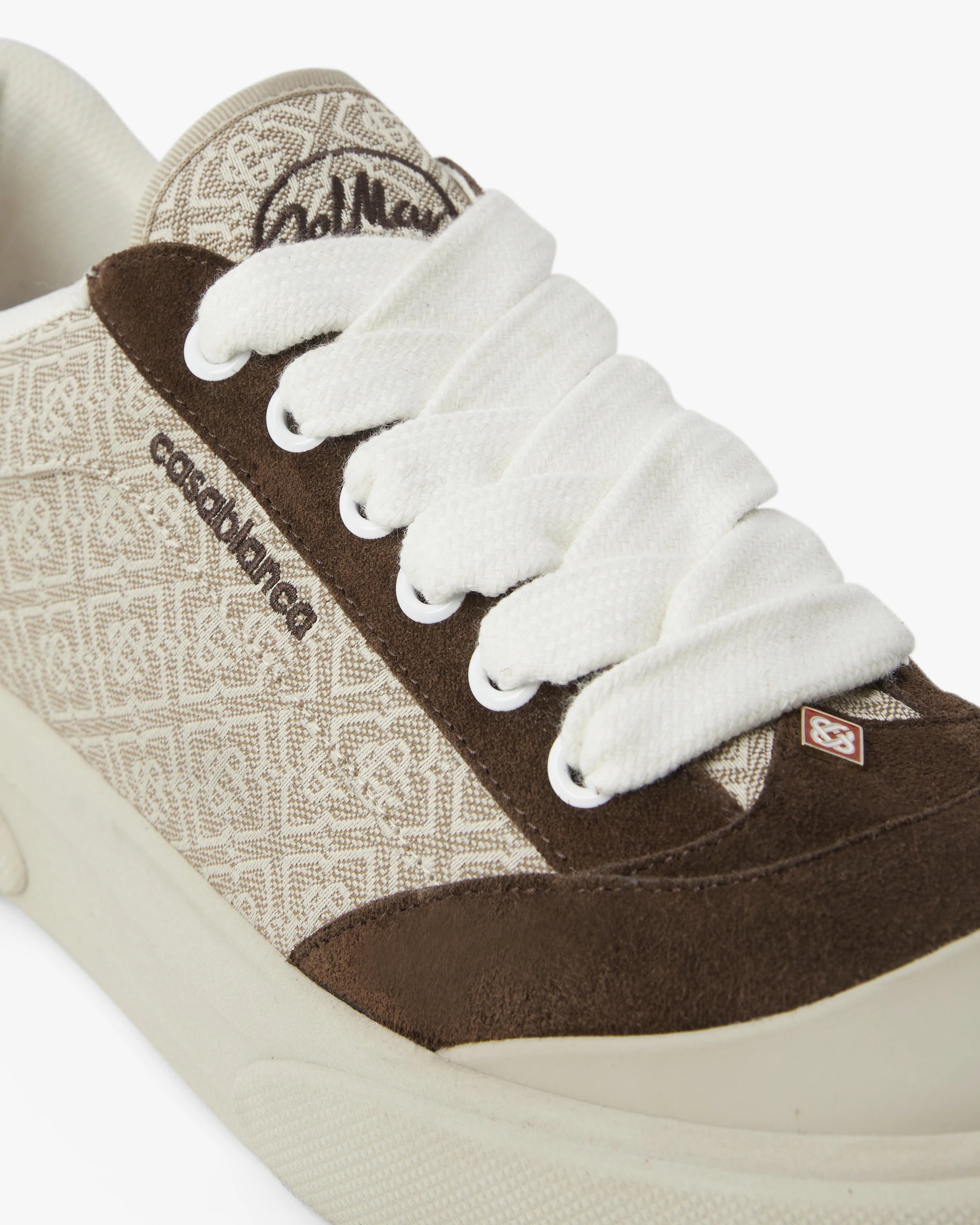 Men's Brown & Beige Monogram Del Mar Sneaker