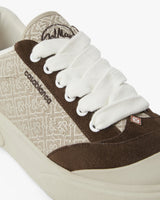 Men's Brown & Beige Monogram Del Mar Sneaker
