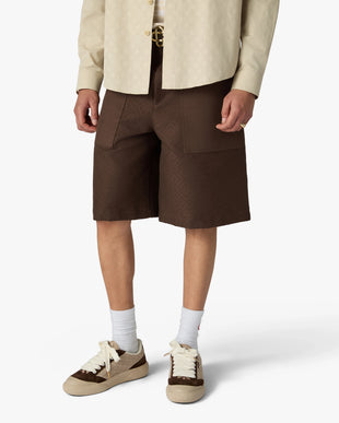 Men's Brown & Beige Monogram Del Mar Sneaker