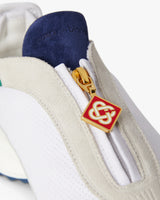 Men's White & Green Stade Zip Sneaker