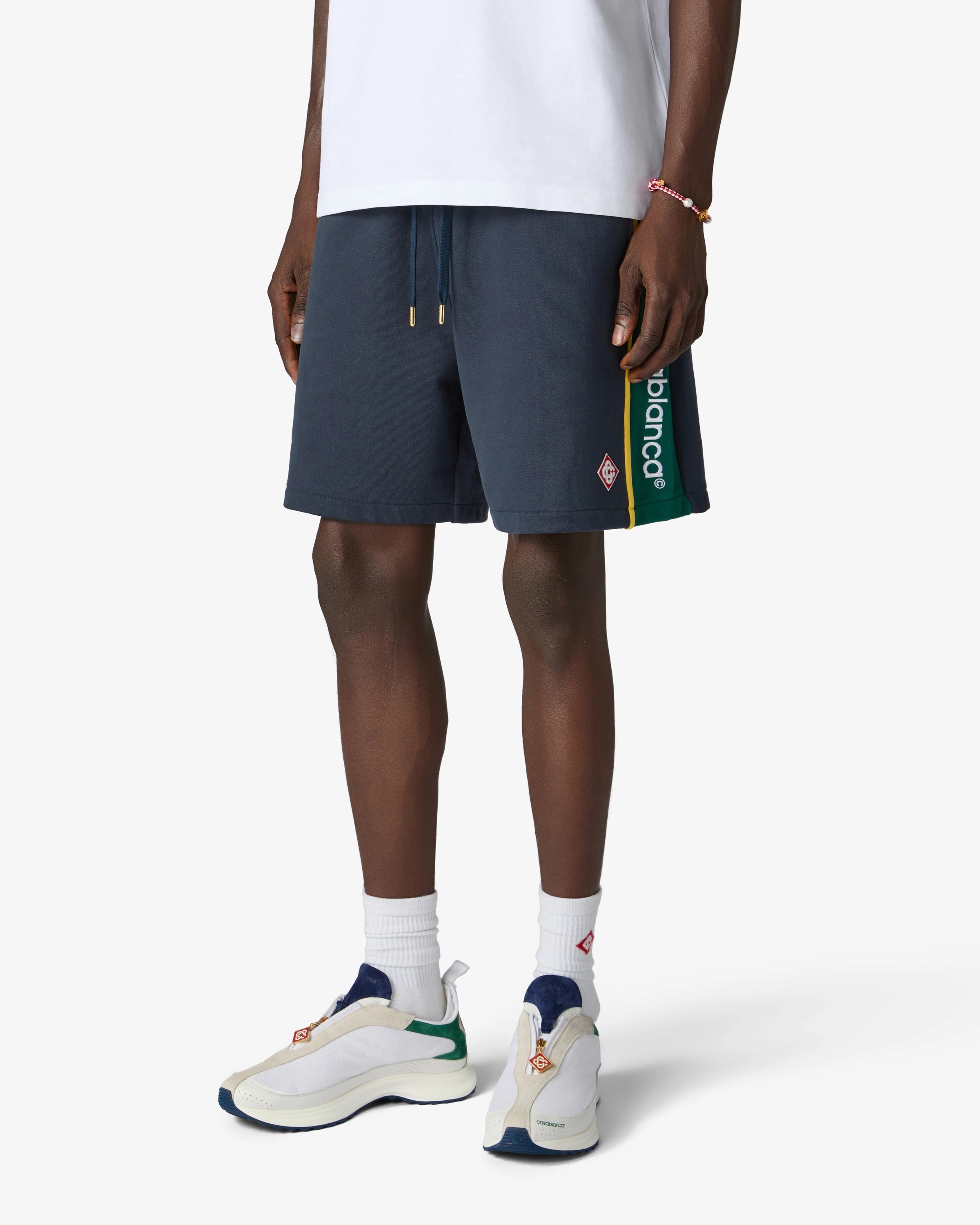 Men's White & Green Stade Zip Sneaker
